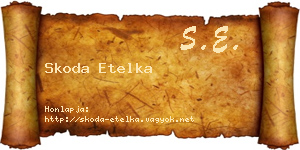 Skoda Etelka névjegykártya